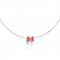 Hermes Cage d'H Necklace Red in Lacquer With Gold